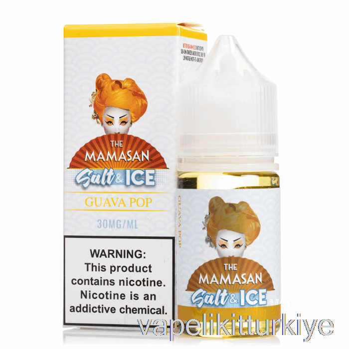 Vape Elektronik Sigara Buz Guava Pop Tuzu - Mamasan E-sıvı - 30ml 30mg